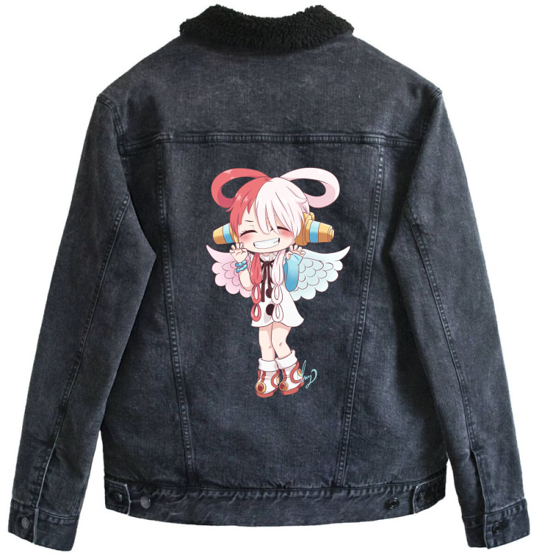 Chibi Uta Unisex Sherpa-lined Denim Jacket | Artistshot