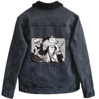 Luffy And Zoro   One Piece Unisex Sherpa-lined Denim Jacket | Artistshot