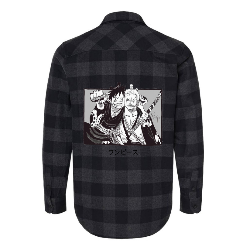 Luffy And Zoro   One Piece Flannel Shirt | Artistshot