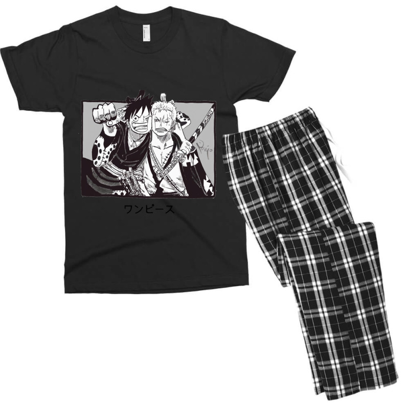 Luffy And Zoro   One Piece Men's T-shirt Pajama Set | Artistshot