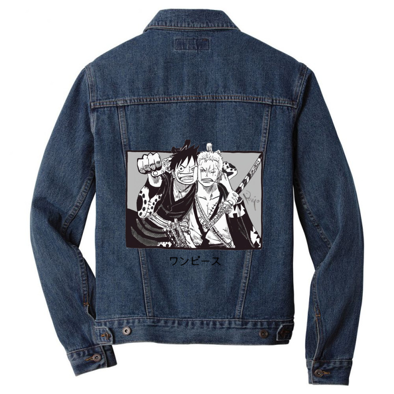 Luffy And Zoro   One Piece Men Denim Jacket | Artistshot