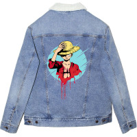 Anime One Piece Unisex Sherpa-lined Denim Jacket | Artistshot