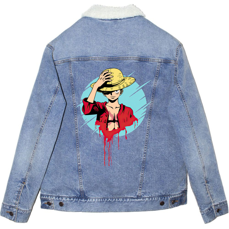 Anime One Piece Unisex Sherpa-lined Denim Jacket | Artistshot