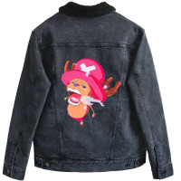 One Piece Is Real Chopper Meme Unisex Sherpa-lined Denim Jacket | Artistshot