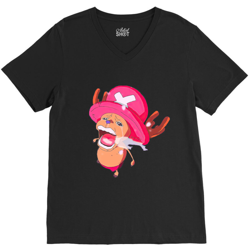 One Piece Is Real Chopper Meme V-neck Tee | Artistshot