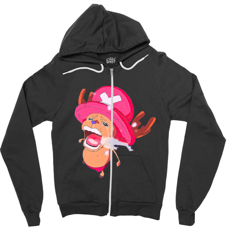 One Piece Is Real Chopper Meme Zipper Hoodie | Artistshot