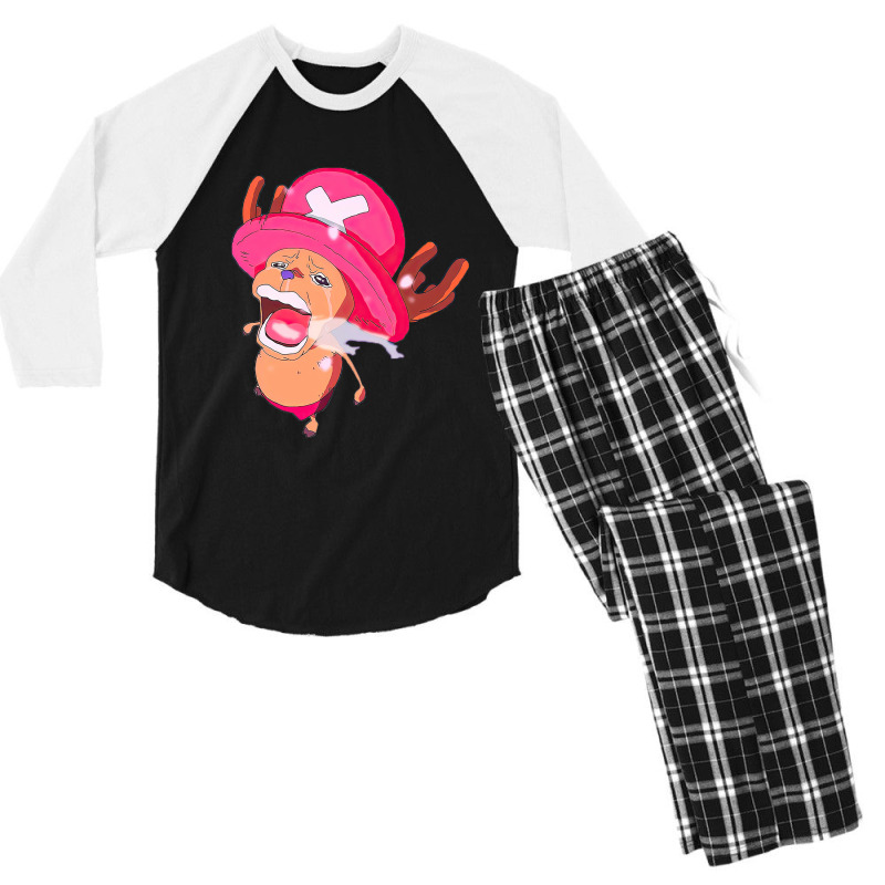 One Piece Is Real Chopper Meme Men's 3/4 Sleeve Pajama Set | Artistshot