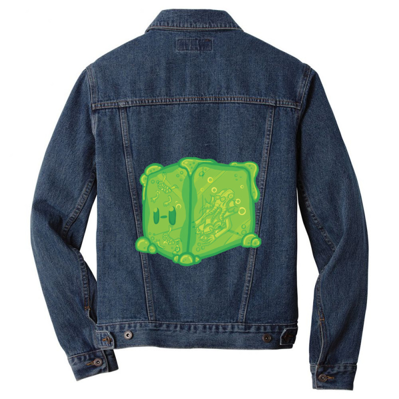 Green Gelatinous Cube Men Denim Jacket | Artistshot