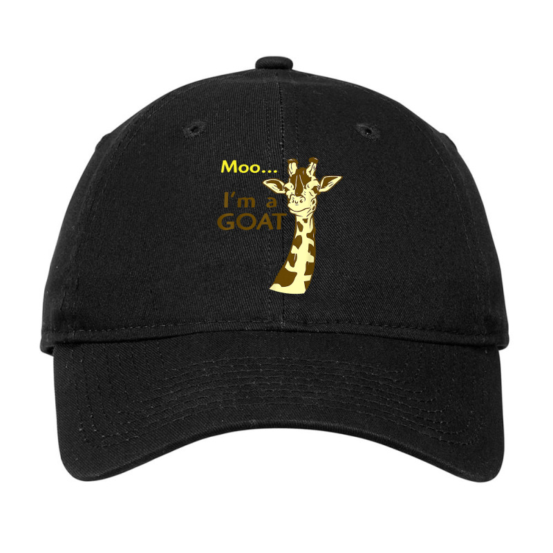 Giraffe Giraffes Funny Confusing Giraffe Moo Im A Goat 122 Giraffes Adjustable Cap by JESSICAMARTINA | Artistshot