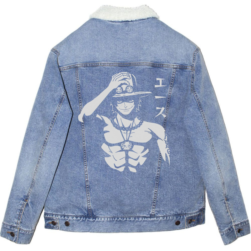 Portgas D Ace Unisex Sherpa-lined Denim Jacket | Artistshot