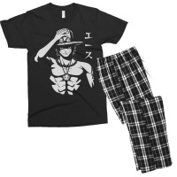 Portgas D Ace Men's T-shirt Pajama Set | Artistshot