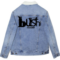 Bush Black Classic  Boy Girl Unisex Sherpa-lined Denim Jacket | Artistshot