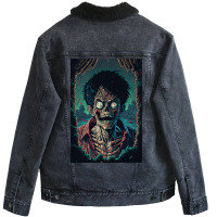 Zombie Luffy Unisex Sherpa-lined Denim Jacket | Artistshot