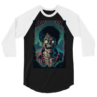 Zombie Luffy 3/4 Sleeve Shirt | Artistshot