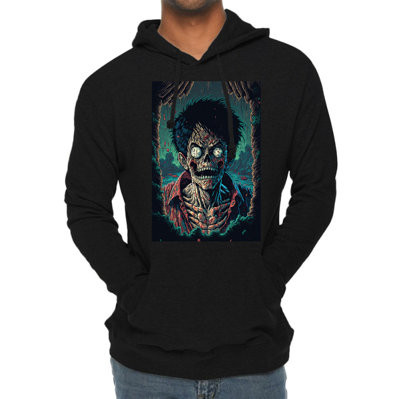 Zombie Luffy Lightweight Hoodie | Artistshot