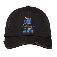 T1d Proud Dad Diabetes Awareness Type 1 Insulin Pancreas Vintage Cap | Artistshot