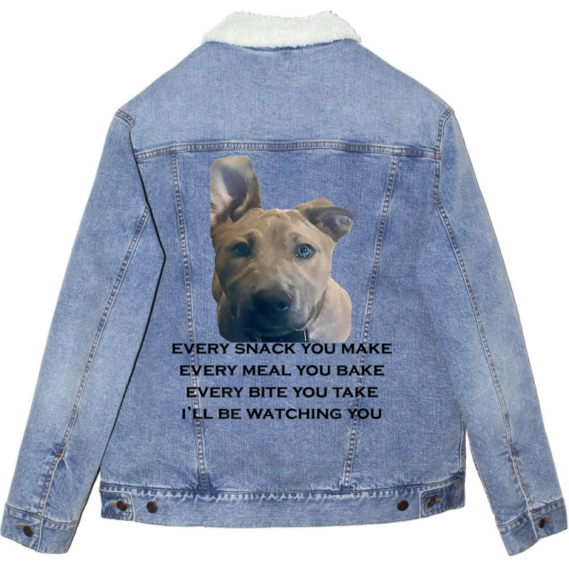 Barley I'll Be Watching You T Shirt Unisex Sherpa-lined Denim Jacket | Artistshot