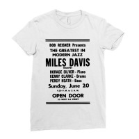 Miles Jazz Retro Faded Styled Design Ladies Fitted T-shirt | Artistshot