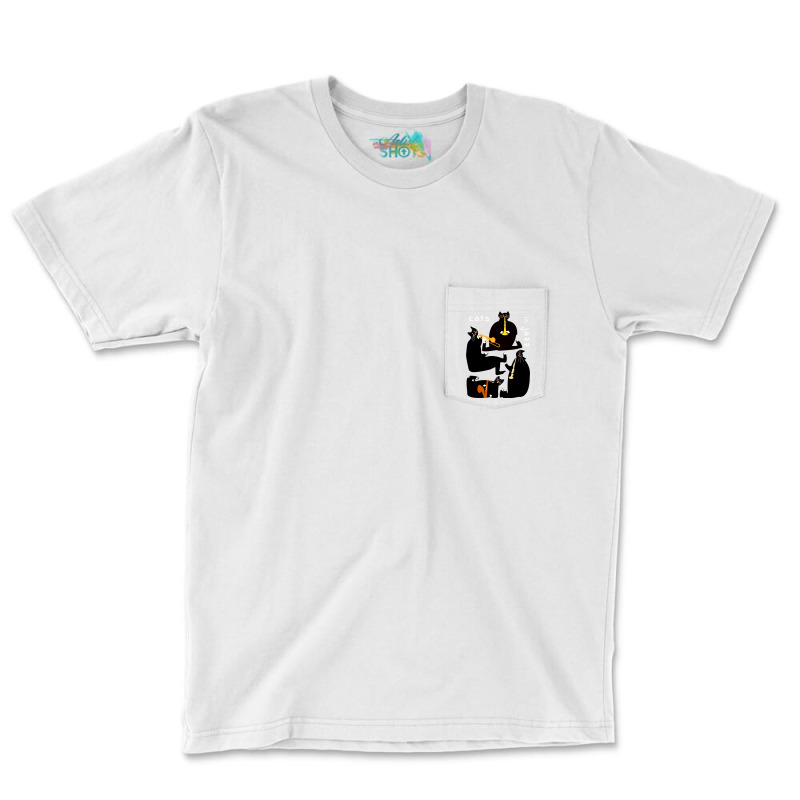 Cats In Jazz Classic  Tumblr Pocket T-Shirt by yazidukolopt | Artistshot