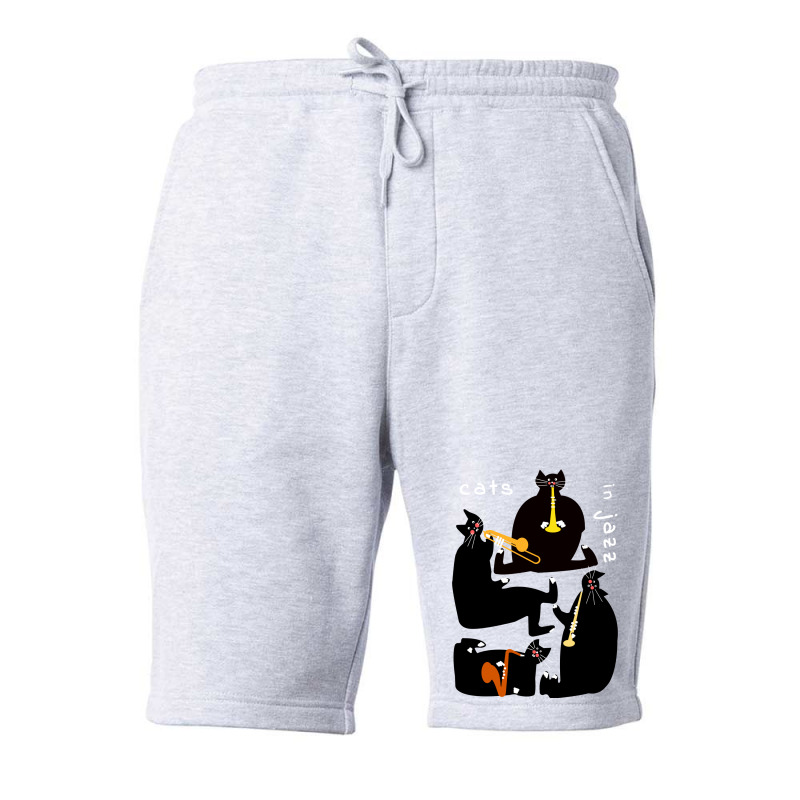 Cats In Jazz Classic  Tumblr Fleece Short by yazidukolopt | Artistshot