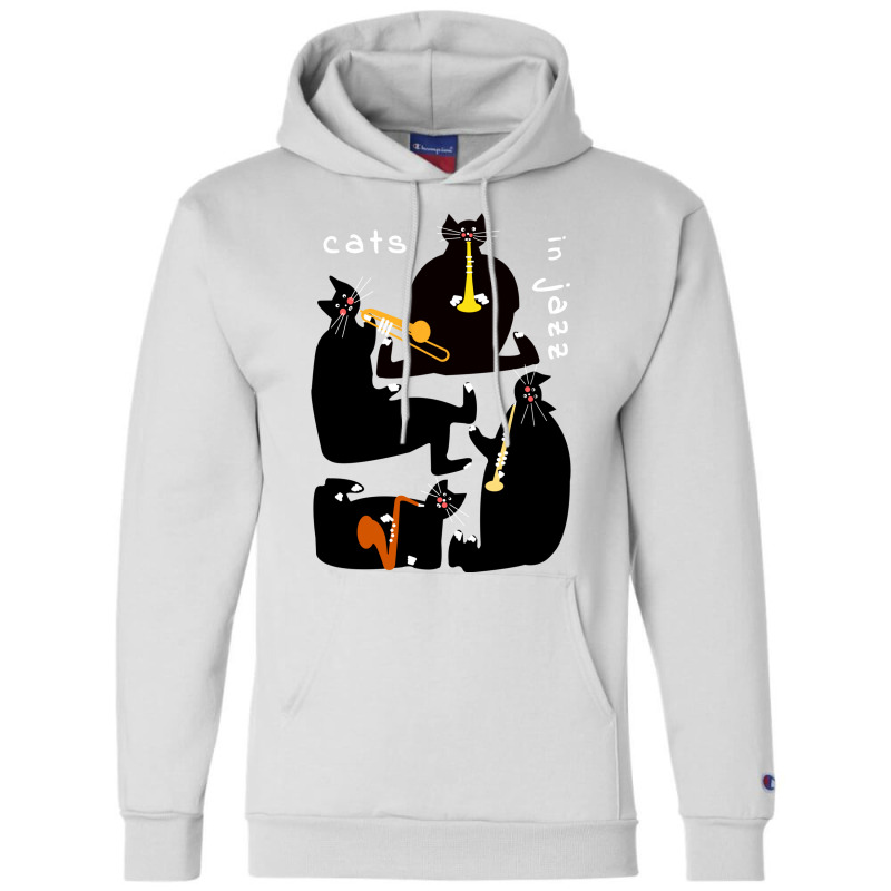 Cats In Jazz Classic  Tumblr Champion Hoodie by yazidukolopt | Artistshot