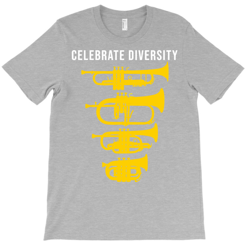 Celebrate Diversity Funny Trumpet Flugelhorn Cornet Pocket Trumpet Gif T-Shirt by yazidukolopt | Artistshot