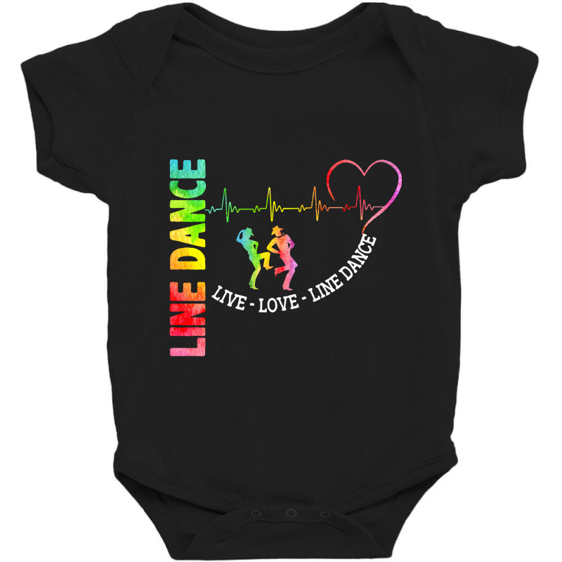 Line Dance  Live Love Line Dance Baby Bodysuit by LarryArtist | Artistshot