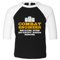 Combat Engineer  Engineer Gifts  Army Engineering Toddler 3/4 Sleeve Tee | Artistshot