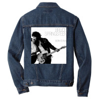 Brc Sprngstn Born To Run Album Cover   E Men Denim Jacket | Artistshot