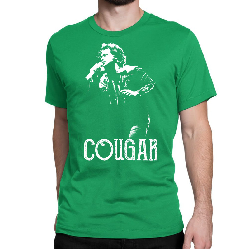 Cougar The White Stencil2 Classic T-shirt by muluyebabolc | Artistshot