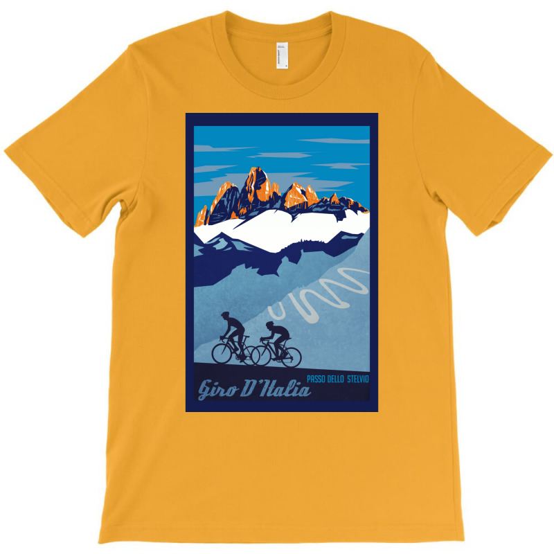 Giro D' Italia Retro  Passo Dello Stelvio Cycling Poster T-Shirt by nianaraegana | Artistshot