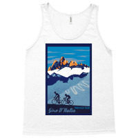 Giro D' Italia Retro  Passo Dello Stelvio Cycling Poster Tank Top | Artistshot