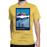 Giro D' Italia Retro  Passo Dello Stelvio Cycling Poster Classic T-shirt | Artistshot