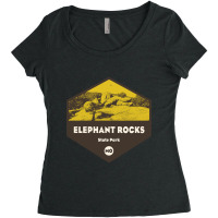 Hot Trend Elephant Rocks State Park Missouri Women's Triblend Scoop T-shirt | Artistshot