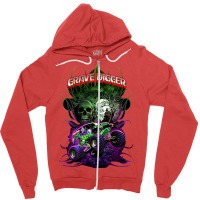 Grave Digger Monster Jam Monster Truck Zipper Hoodie | Artistshot