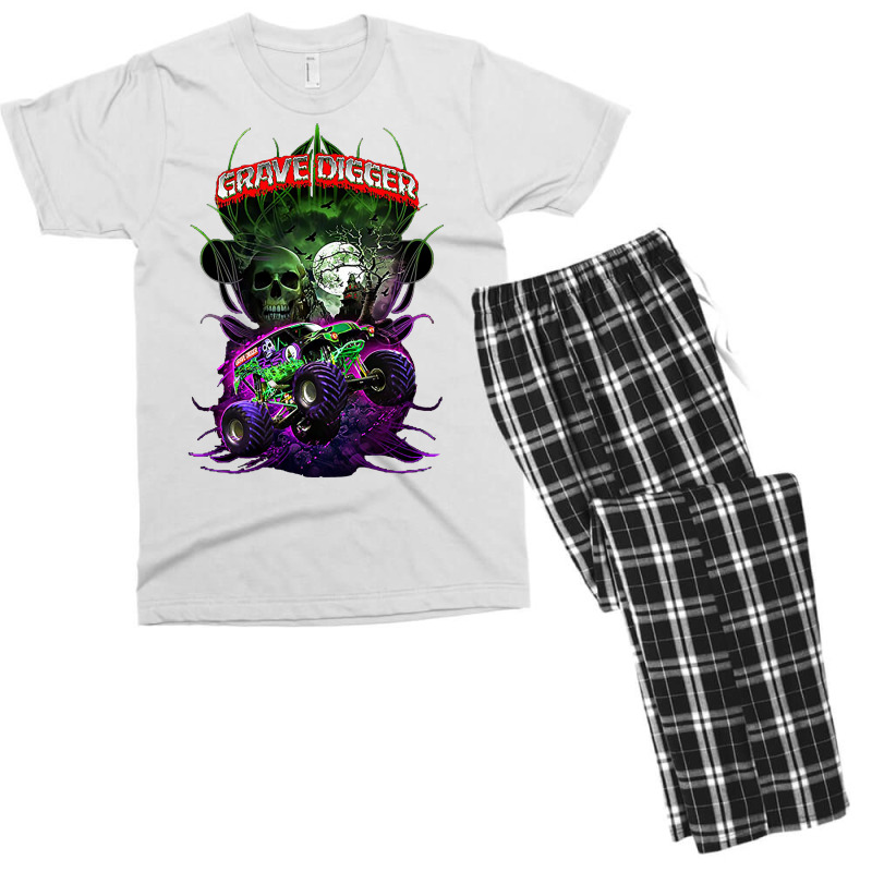 Grave Digger Monster Jam Monster Truck Men's T-shirt Pajama Set by nianaraegana | Artistshot