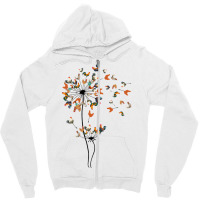 Dandelion Chicken Flower   Floral Chicken Tree Lover Zipper Hoodie | Artistshot