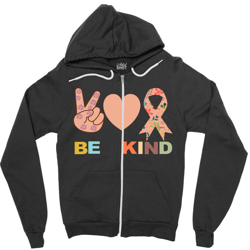 Be Kind Zipper Hoodie | Artistshot