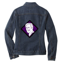 Flip Flop Hq Diamond Perk Inspired Splash Art Ladies Denim Jacket | Artistshot