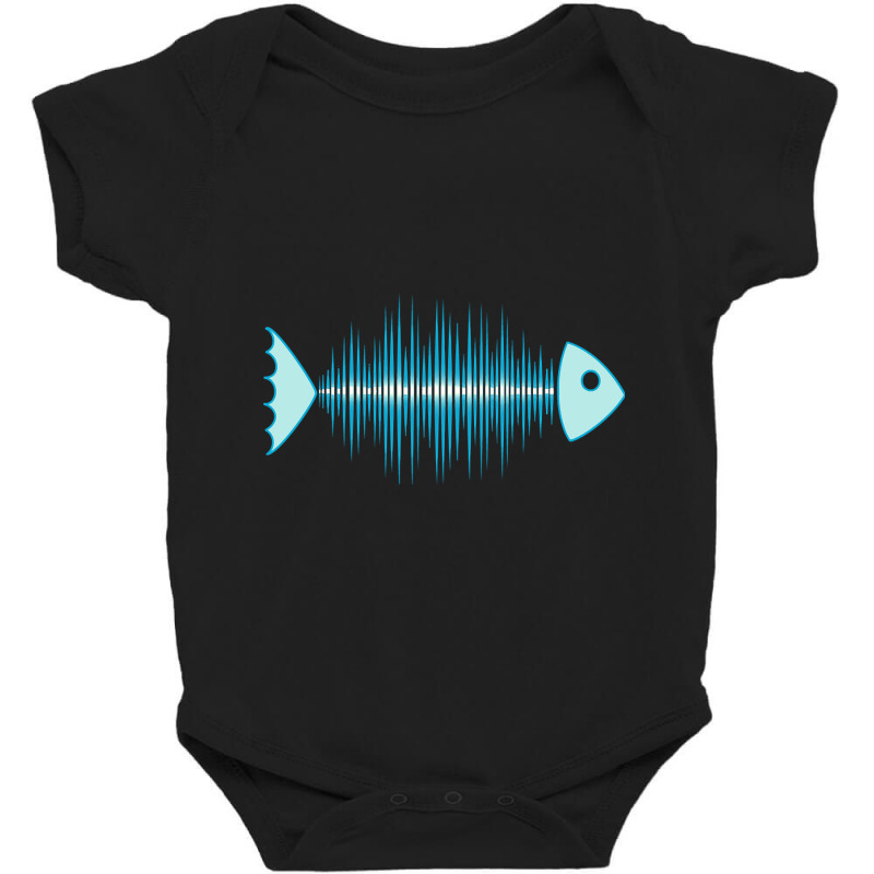 Trending Fish Bones Music Soundwave Baby Bodysuit by macklinsampson | Artistshot