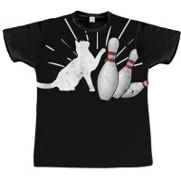 Alley Cat Tipping Pins Funny Bowling T Shirt Graphic T-shirt | Artistshot