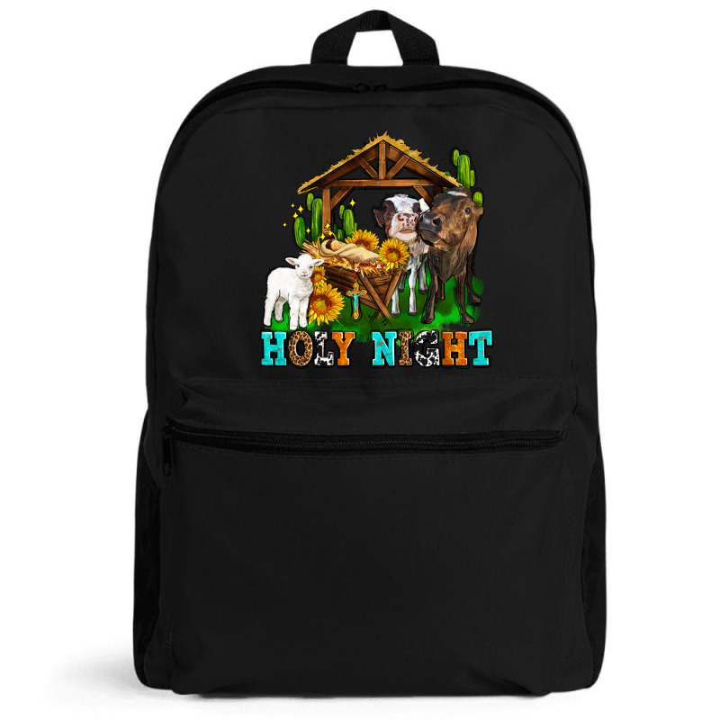 Holy Nıght Cows And Sunflowers Backpack | Artistshot