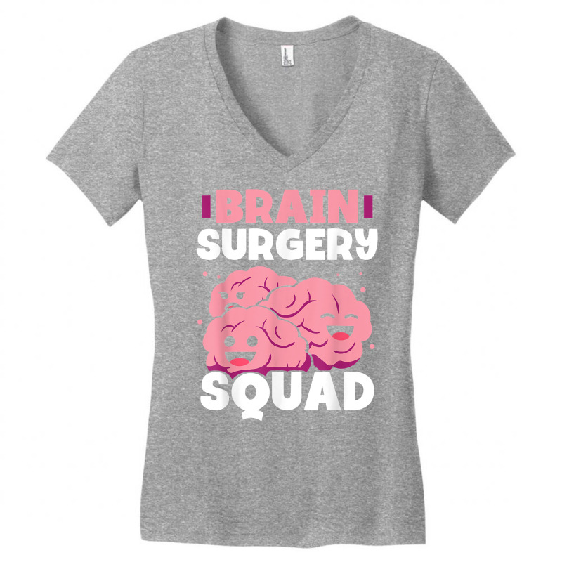 Brain Surgery Squad Patient Survivor Aneurysm Tumor T Shirt Women's V-Neck T-Shirt by kollosubla | Artistshot