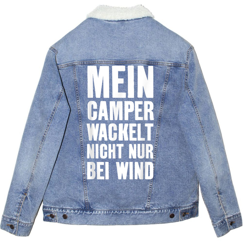 Bus Camper Van Wildcamp Camping T Shirt Unisex Sherpa-lined Denim Jacket | Artistshot