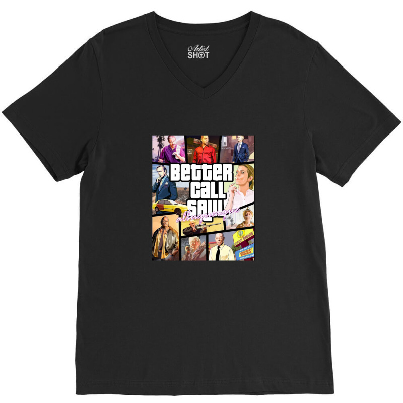 Grand Better Theft Call Auto Saul 4 V-Neck Tee by ToryFahy | Artistshot