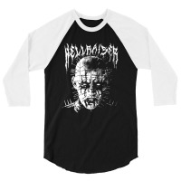 Black Metal Pinhead 3/4 Sleeve Shirt | Artistshot