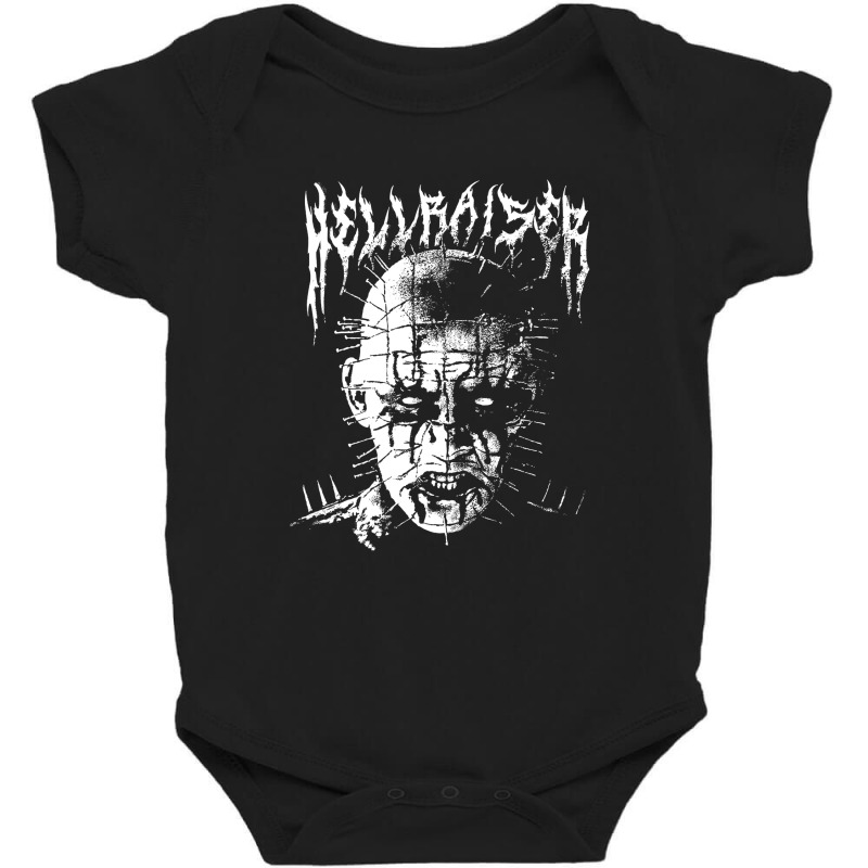 Black Metal Pinhead Baby Bodysuit by jadedward23 | Artistshot