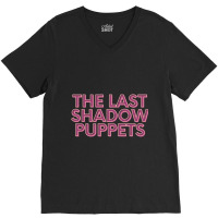 The Last Shadow Puppets Text Print Classic V-neck Tee | Artistshot