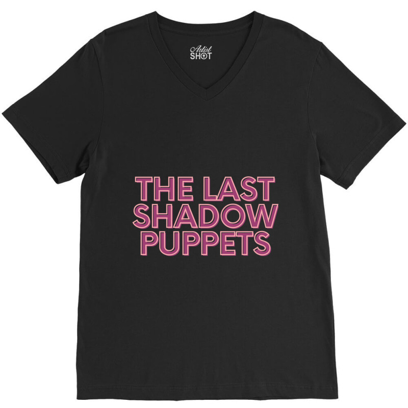 The Last Shadow Puppets Text Print Classic V-neck Tee | Artistshot