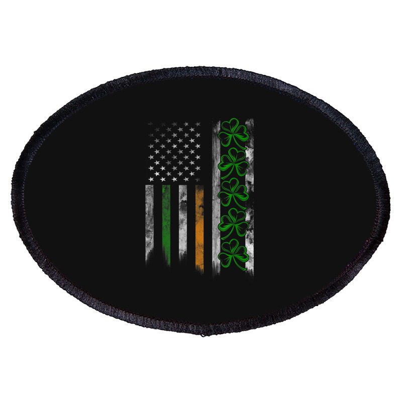 Irish American Ireland Flag Shamrock Oval Patch | Artistshot